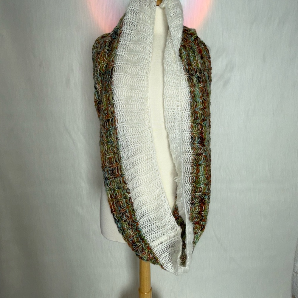 Super Soft, Multicolor Knit Infinity Scarf - image 4